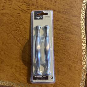 2000123 Chapter 035061926686 Pulls Satin Nickel Finish Set 2 Mod. Hardware Included. Inch New
