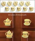 Wmg-28314 Charming 2 Set Style Drawer Cabinet 10 " Pulls Cafe Vintage Coffee Inspired