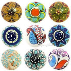 Ckg450 Artncraft Pieces Set Dotted Ceramic Cabinet Colorful Knobs 041968394107