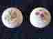 Cl30-48 Draw Pulls Unbranded Vintage Pair Of Decorative Porcelain