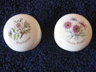 Cl30-48s Vintage Decorative Pulls Pair Draw Porcelain