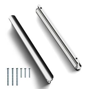 Ls4226gd128 Cobbe 10 Brushed Chrome Cabinet Handles 5 Inch Hole Center Elite Drawer Pulls