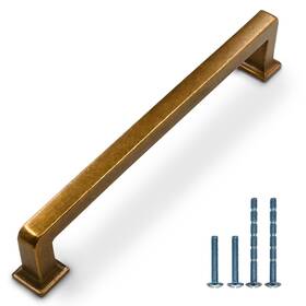 3818ae177 Coinkoly 10 Pack 7 Inch 177mm Vintage Antique Brass Cabinet Pulls Kitchen Handles