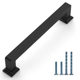 3818mb128 Coinkoly 10 Pack 5 Inch 128mm Matte Black Cabinet Handles Kitchen Pulls Dra