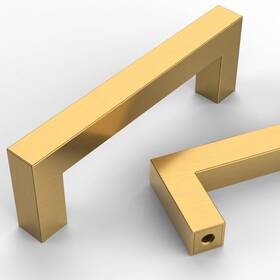 Coinkoly 711181947991 10 Pack 3ftft 76mm Brushed Brass Cabinet Pulls Kitchen Gold Handles Stain