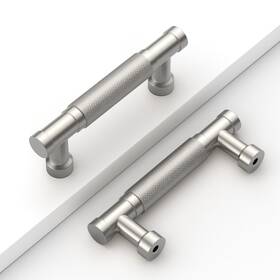 B0db4fmhyp Coinkoly 10 Pack 3ftft 76mm Brushed Nickel Knurled Cabinet Handles Kitchen Satin
