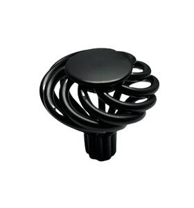 Colester Direct Build Smart. Spend Less. 762539856908 Kitchen Cabinet Hardware Drawer Knob Round Birdcage 10 Black