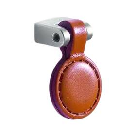 Mb09006 Confalonieri Pendant Pulls Nickel Velour Finish Italian Leather Knobs