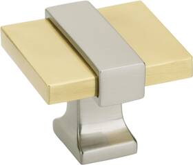 Bp36680bglg10 Corp Cabinet Knob Brushed Gold/satin Nickel 1-3/8 Inch 35 Mm Length Overton