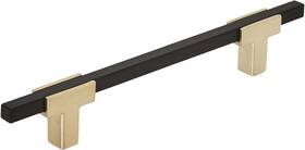 Bp778128bglmb Corp Cabinet Pull Brushed Gold/matte Black 5-1/16 Inch 128 Mm Center To Cente