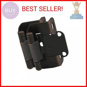 27550-orb Cosmas 10 Pair Pack - Oil Rubbed Bronze Self Closing Partial Wrap Cabi