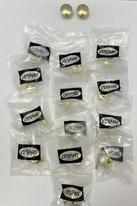 5305pb Cosmas 4545bb 13 Cabinet Hardware Polished Brass Round Knobs #5305pb New