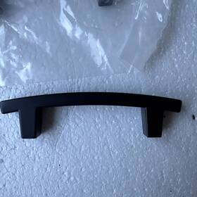 5236fb Cosmas Lot Of 10 Cabinet Drawer Hardware Flat Black Handle Pulls