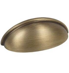 783bab Cosmas 609595735689 7 Count 3 Inch Brushed Antique Brass Cabinet Hardware Pull Drawer