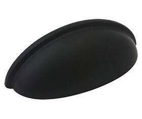 783fb Cosmas 766150933215 10 Pack - Flat Black Cabinet Hardware Bin Cup Drawer Pull 3 Inch 76m