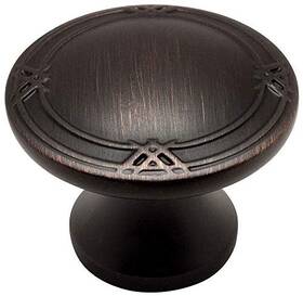 9462orb Cosmas 10 Pack Oil Rubbed Bronze Cabinet Hardware Round Knob - 1-5/16 Inch Diameter