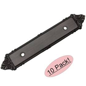 9466orb Cosmas 10 Pack Oil Rubbed Bronze Cabinet Pull Backplate #9466orb