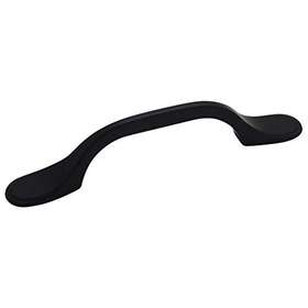 9533fb-10 Cosmas 10 Pack 9533fb Flat Black Cabinet Hardware Footed Handle Pull - 3 Inch Inc