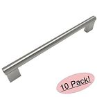 Cosmas New Satin Nickel Cabinet Hardware Euro Style Bar Handle Pull 10 Pack 766150927122