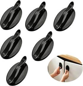 Cozyoon 445001588509 6 Pcs Self-stick Instant Cabinet Drawer Kitchen Sliding Door Handle Helper