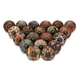B0c1ys94pt Craft Trade 20x Ceramic Cabinet Knobs And Pulls - Bohemian Dresser Drawers