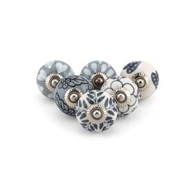 Dkb-ast-002-p06 Craft Trade Dresser Knobs For Cabinets And Drawers - Assorted Ceramic Pull Ha
