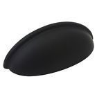783fb Cup 5 Piece Black Flat Hardware - Cabinet Matte Cosmas Pulls