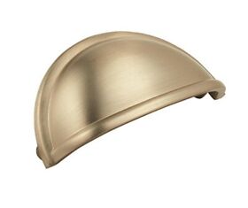 Cup Pulls 3 In 76 Mm Center-to-center Golden Champagne Cabinet Pull 10