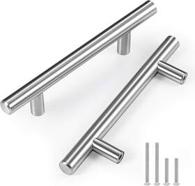 Czc Home 445043654606 15 Pack 6 Inch Cabinet Pulls Stainless Steel Drawer Handles 3.5 Hole