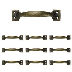 Dahszhi Dhcw2209230026 10pcs 6 Inch Rustic Gate Handle Pulls Vintage Utility Bronze