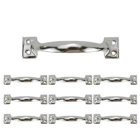 Dhcw2209230040 Dahszhi 10pcs 6 Inch Rustic Gate Handle Pulls Vintage Utility Silver