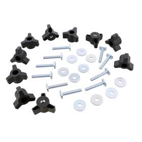 4in-20 Deadwood Crafted Tools 811498038679 3 Star Knobs Kit - 10pk 1/4in-20 Threaded Knob Set With Jig And Bolts F