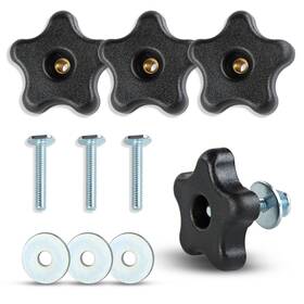 16in-18 Deadwood Crafted Tools 811498038723 Dct 5 Star Knobs Kit 5/16in-18 Threaded Knob Bolt With Clamping Jig