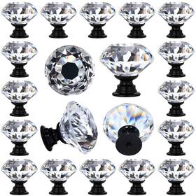 Cy674 Deelf Outlet 26 Packs Kitchen Cabinet Knobs 30 Mm Crystal Diamond Dr