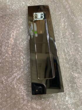 Fp7178u26 Deltana Solid Brass 7 Inch Flush Sliding Door Pull - Polished Chrome