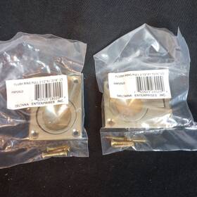 Frp25u3 Deltana 2 Nos Solid Brass Flush Ring Pull 2-1/2 X 1-15/16 Inch Polished Fr25u3