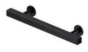 Pom40u19 Deltana Pom40 Pommel 4 Inch Center To Bar Cabinet Pull - Black