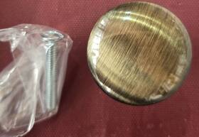 564526 Design House Mushroom Cabinet Knob 1.25 Inch In Antique Brass Case Of 5