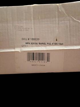 828392 Dhi Corp 6 Inch Satin Nickel Bar Pulls Silver Metal Cabinet Handles 10 Pack