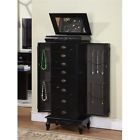 J1006arm-l-blk Direct J1006arm--blk 8 Armoire Morris Jewelry Drawer Nathan