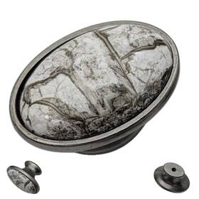 Diy Decor Hub 680270763449 20 Pcs Antique Silver Gray Marble Cabinet Knobs For Cabinets And Drawers