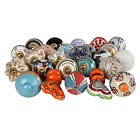 Dkb00003 Rajrang Multi Color Ceramic Door Knob Set Of 887541456691