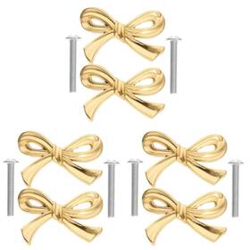 P18kt30rk8z38xuogx Doitool Brass Bow Shape Cabinets Knobs Gold Drawer Pulls Decorative Cupboar