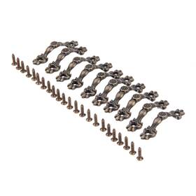 Sz070280014653rk-1 Dophee 10pcs Antique Brass Decorative Pulls Handles For 1.69 Inch X0.43 Bronze