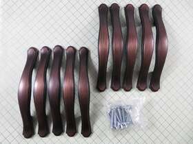 P-80008-10b Dynasty Hardware Arched Cabinet Drawer Pulls Oil Rubbed Bronze Lot Of 10 Used