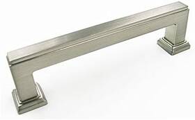 Ebd-sn-1023-5071 Ebuilderdirect 5 Pack Satin Nickel Kitchen Cabinet Drawer Hardware Square Flat Bar Knobs/handle