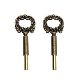 Ecudis 880034263585 Pack Of 2 Lamp Keys Socket Turn Replacement Switch Knobs Brass Finish