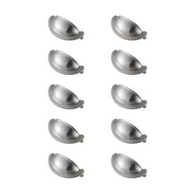Elegant Decor 196683006122 Claude 2-3/4 Inch Center To Brushed Nickel Cup Bar Pull Multipack Set Of 10