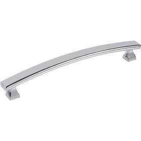 449-160pc Elements 160 Mm C-c Polished Chrome Square Hadly Cabinet Pull