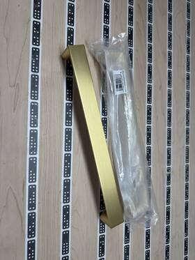 Elements 827-12bg Walker 1-12 Inch Center To Thick Cabinet Handle-brushed Gold